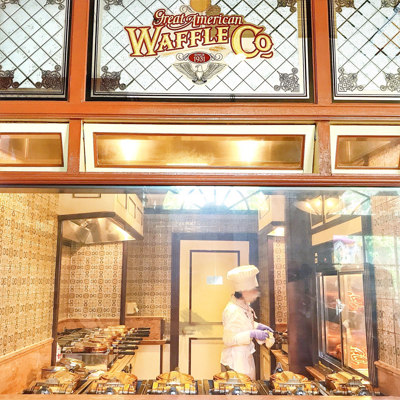 ミッキーワッフル メイプルソース付き