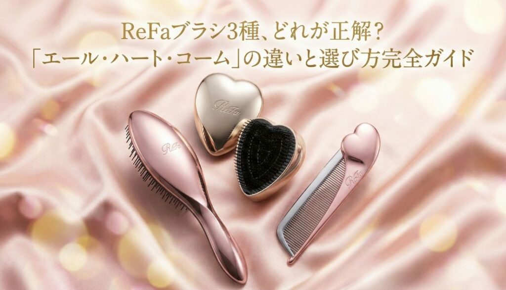 ReFaブラシ3種、どれが正解？「エール・ハート・コーム」の違いと選び方完全ガイド
