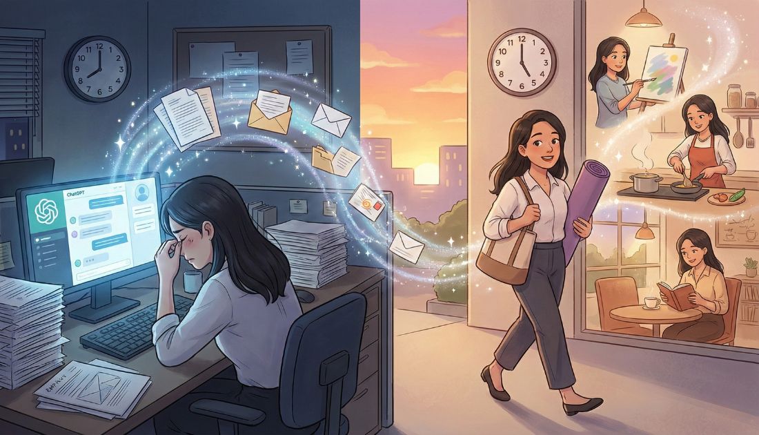 【保存版】「私、もう残業しません」事務職OLのためのChatGPT仕事術&プロンプト集