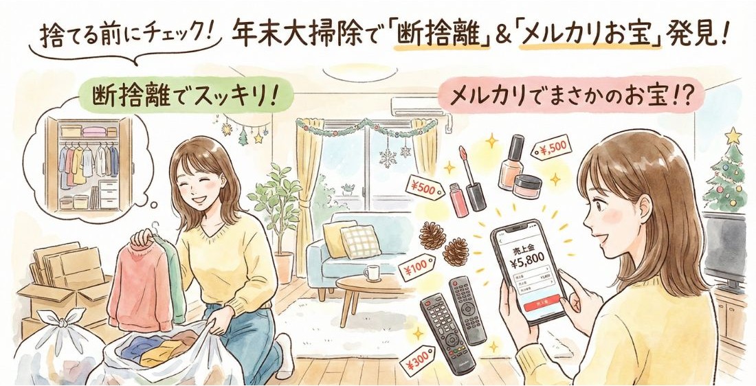 捨てる前にチェック!年末大掃除で「断捨離してよかったもの」&メルカリで意外な高値がつく隠れお宝リスト