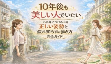 10年後も美しい人でいたい。いま身につけるべき正しい姿勢と疲れ知らずの歩き方完全ガイド