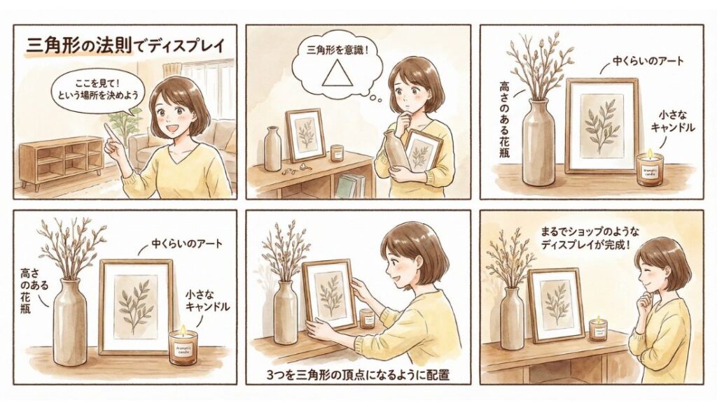 フォーカルポイントを1か所つくる