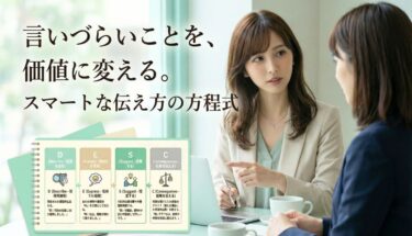 「言いづらい」もスマートに!好感度を下げない大人の伝え方入門【DESC法】
