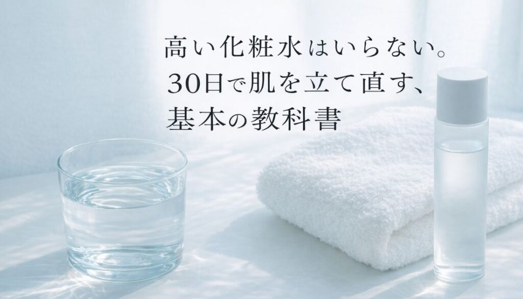 安い化粧水でも目指す美肌！摩擦レス洗顔と正しい保湿の肌再生プログラム