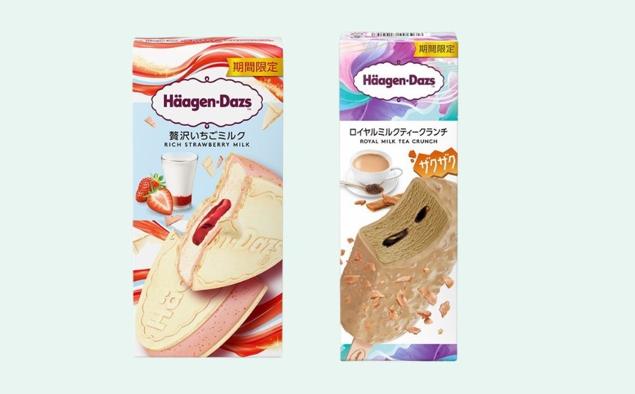 「ロイヤルミルクティークランチ&贅沢いちごミルク」