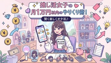 推し活女子の月1万円以内のやりくり術！推し活資金の作り方