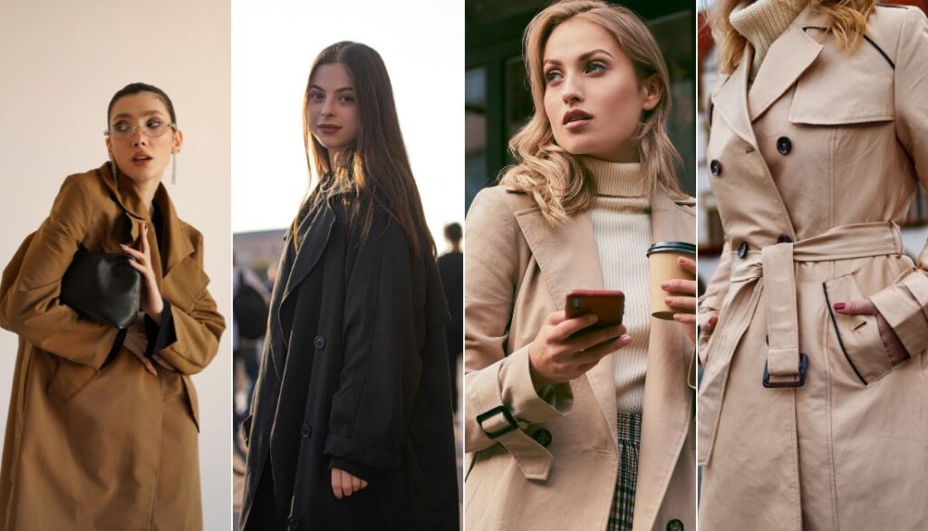 春オフィスカジュアルトレンチコート